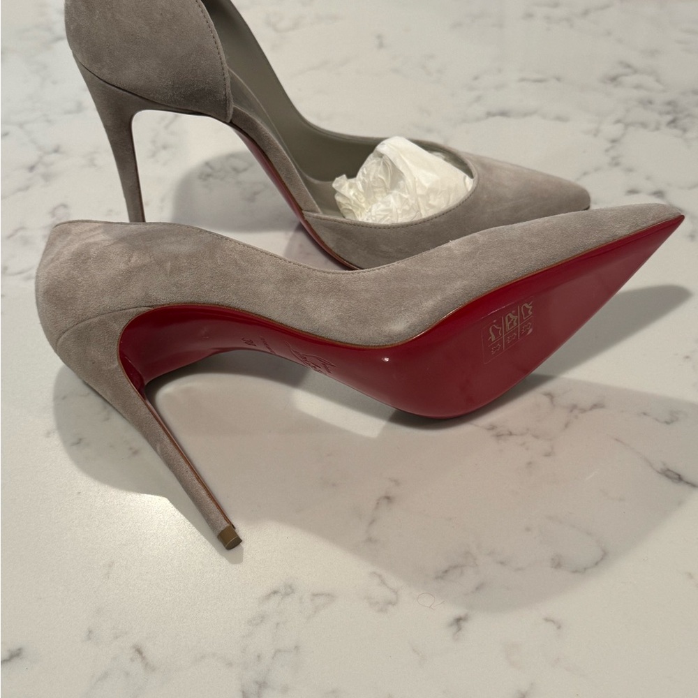 Christian Louboutin Irizia Grey Suede - Picture 2 of 6